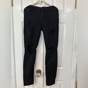 Size 8 Rogue Women Ripped Black Skinny Jean